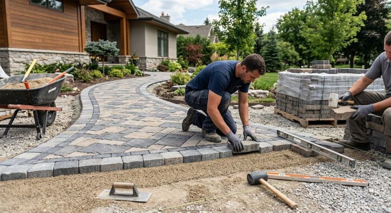 Pathway Pavers Installation in Fairfield County, CT