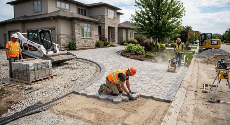Paver Driveway Construction in Denver County, CO