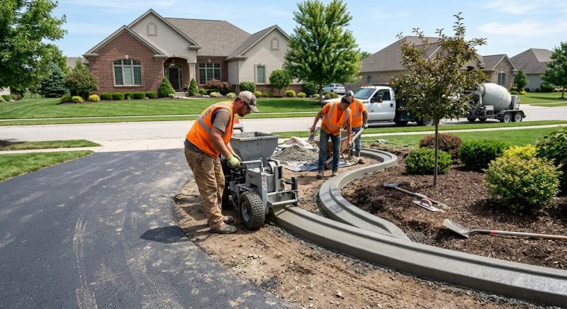 Cement Curbing Installation in Citrus County, FL