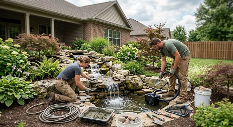 Garden Fountain Installation in Honolulu, HI