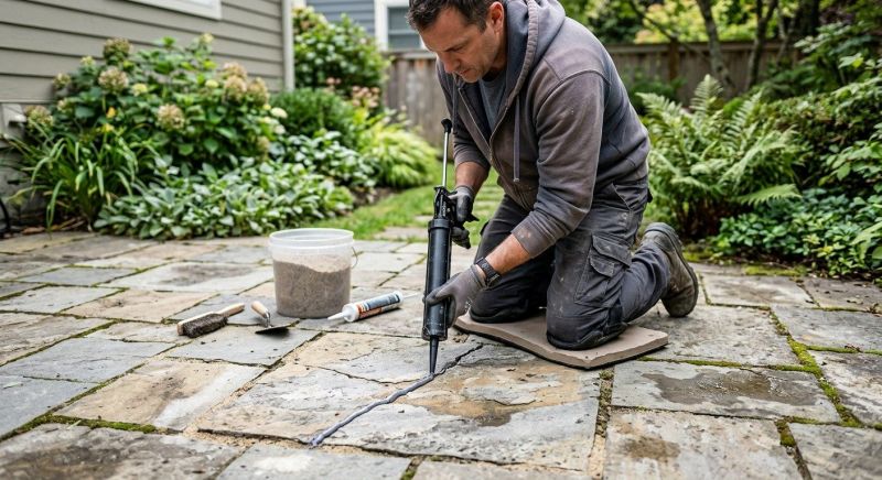 Limestone Patio Installation in Norwalk, CT