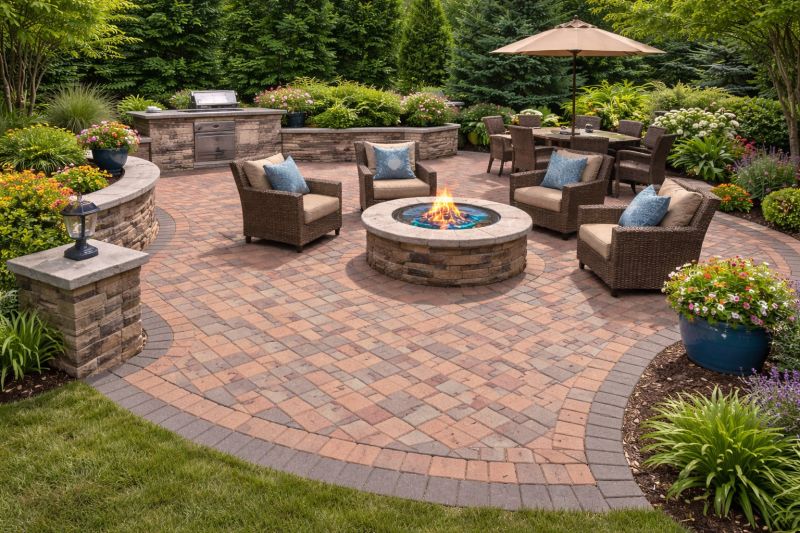 Patio Brick Installation in Providence, RI