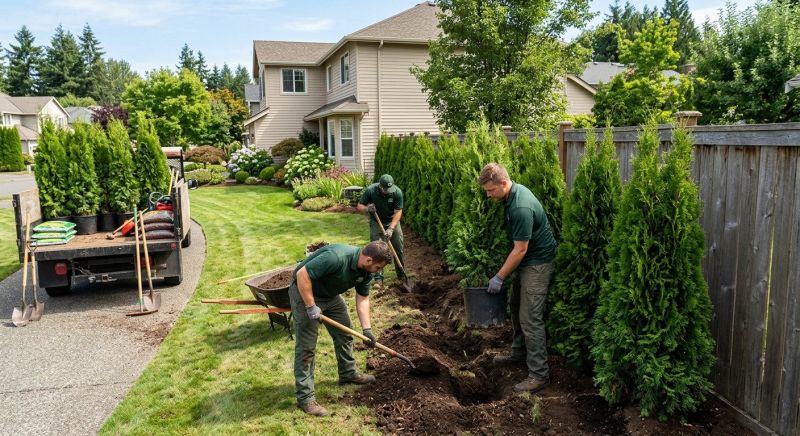 Privacy Shrub Installation in Ventura County, CA